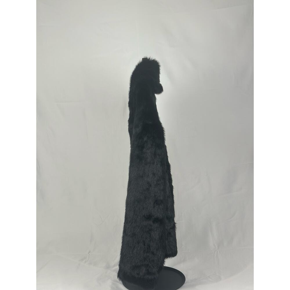 Marciano by GUESS Black Faux Fur Coat Jacket Women's Size M - Picture 3 of 6